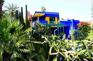 Majorelle gardens in marrakech