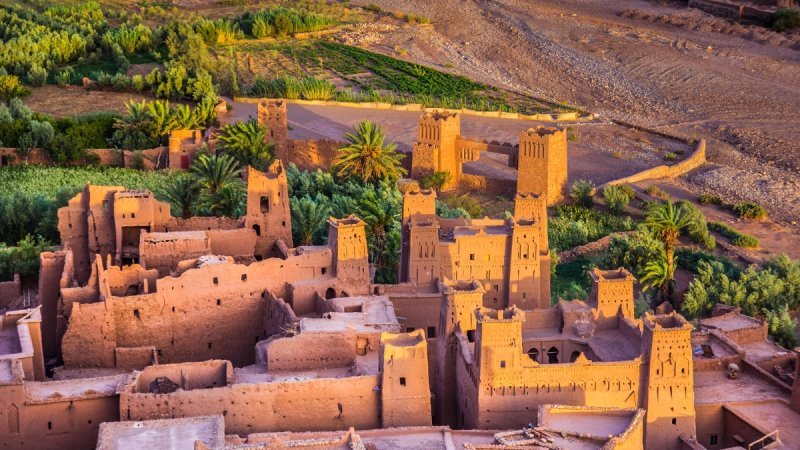 IMAGEN — Valle del Draa Palmeras Kasbahs